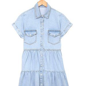 Denim Button Up Dress